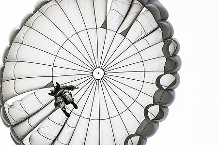 šuolis parašiutu, atidarytas, parašiutų Sportas, parašiutu, kintama, stogelis, asmuo