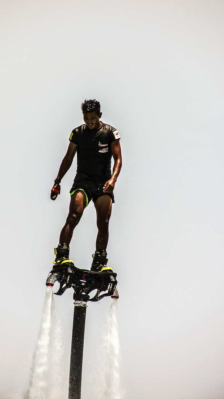 fly board, sport, extreme, action, style, man, adrenaline