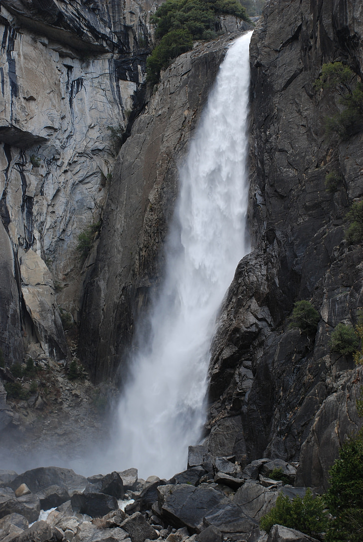 Wasserfall, Yosemite, Kalifornien, Park, nationalen, Natur, Wasser