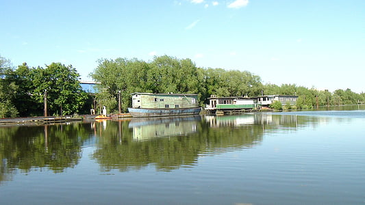 rivière, bateau-logement, eau, canal, Tourisme, flottant, Recreation