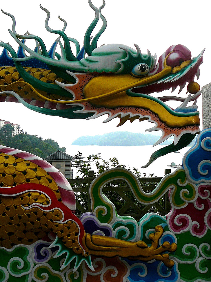 дракон, Китайски, традиционни, азиатски, ориенталски, Китай, култура