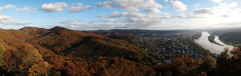 siebengebirge, rhine, bad honnef germany, grafenwerth, nonnenwerth, lion castle, lohrberg