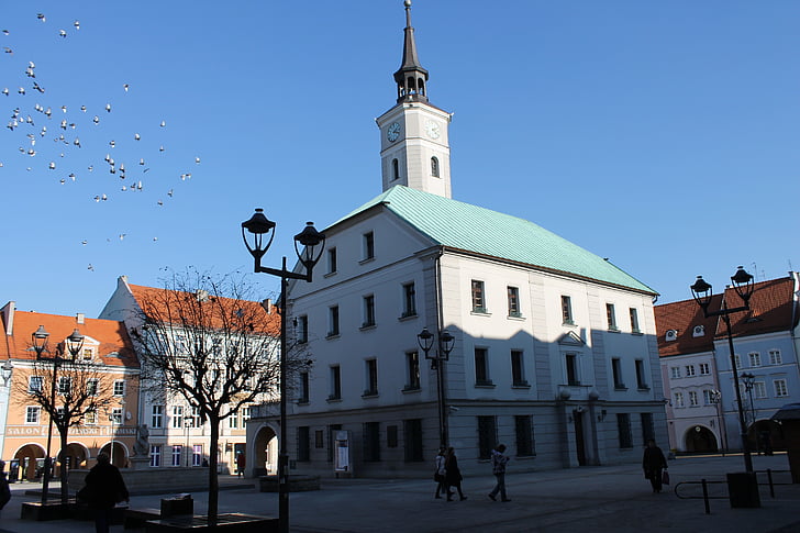 Gliwice, a régi város, a piac, Lengyelország, műemlékek, építészet
