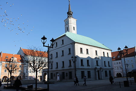 Gliwice, die Altstadt, der Markt, Polen, Denkmäler, Architektur
