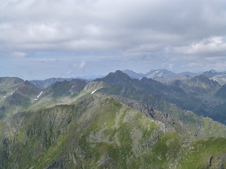 mountains, landscape, alpine, panorama, austria, hiking