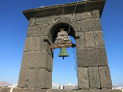 Lanzarote, Arrecife, hrad, zvonica