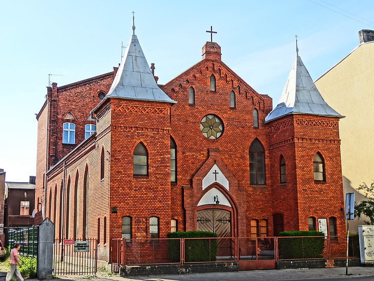 методистка църква, Бидгошч, религиозни, сграда, архитектура, исторически, Полша