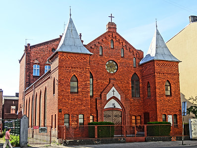 Evangelická církev metodistická, Bydhošť, náboženské, budova, Architektura, historické, Polsko