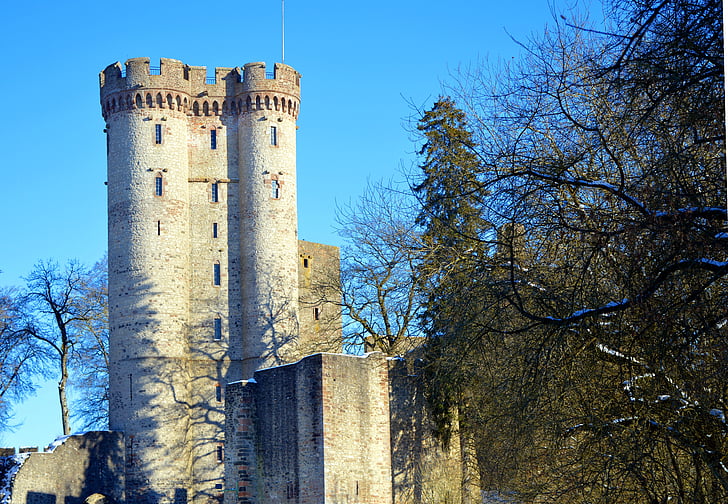 slottet, ordens slott, tårnet, slottet castle, utsiktspunkt, slottsmuren, middelalderen