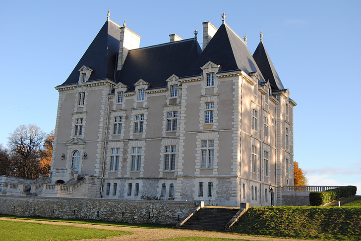 Castle, tetap, rumah indah, Prancis, negara Loire, perumahan