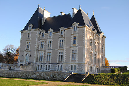 Château, reste, belle maison, France, pays de la loire, logement