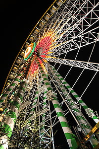 Hội chợ, rides, Lễ hội dân gian, đêm, Ferris wheel