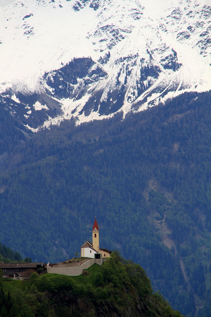 Bergdorf, Gereja, Dolomites, Kapel