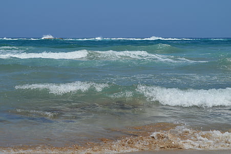 l'estiu, platja, vacances, Creta, Stalis