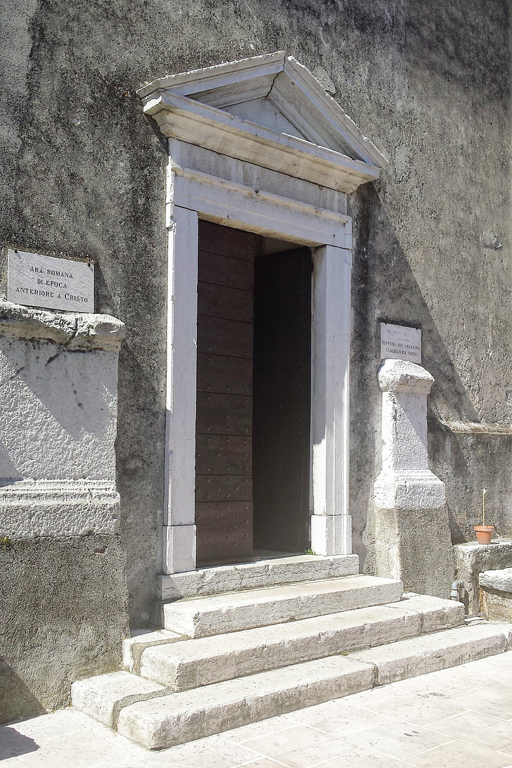 dvere, Port, kostol, Taliansko, jazero garda, Historická budova, Architektúra