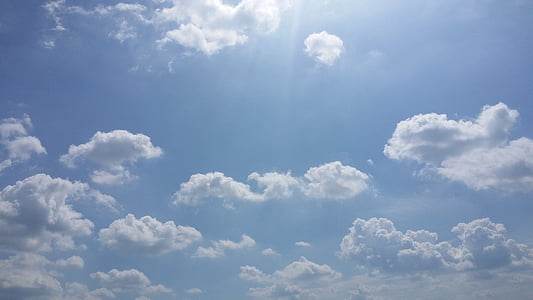 Sunshine, taivas, sininen, pilvi, Toivottavasti, elämä, lahja