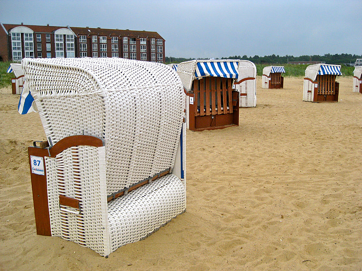 Baltijas jūrā, pludmale, pludmales krēsls, klubi, smilts