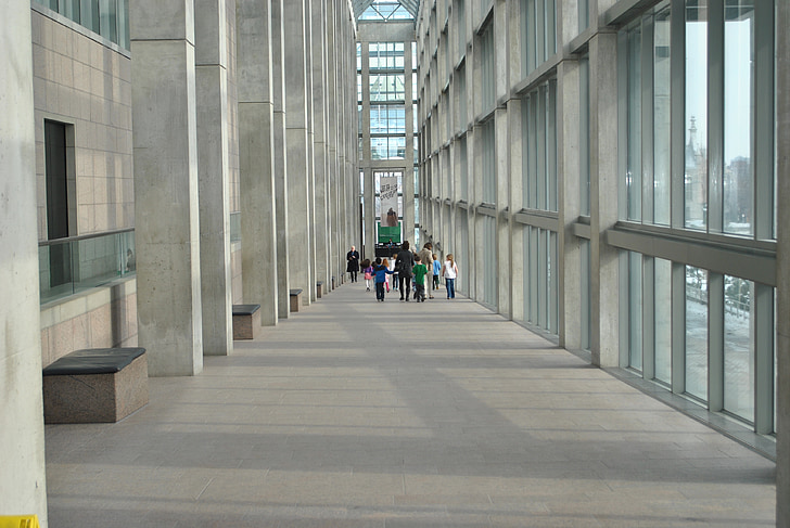 koridor, büyük, iç, Hall, koridor, uzun boylu, modern
