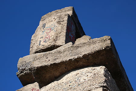 bloco, pirâmide, edifício, céu, a escada de Jacob, desenvolvimento