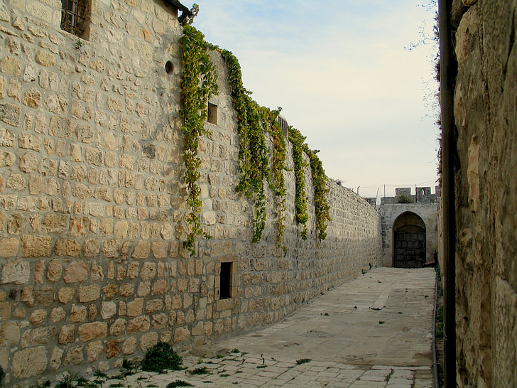 Jeruzalem, steno, stari, arhitektura, zgodovinski, judovski, stavbe