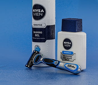 NIVEA, férfiak, érzékeny, borotválkozás, gél, eredeti, Post