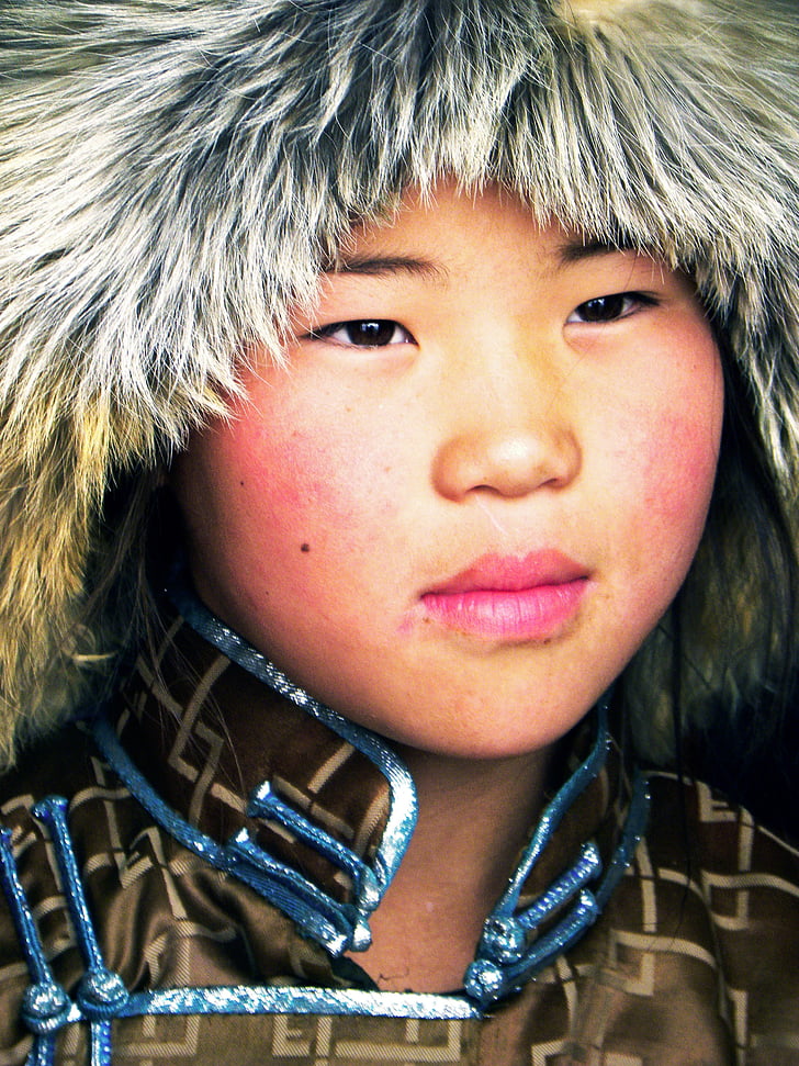 Mongolie, voyage, nomades, désert de Gobi, steppe, jeune fille, deel