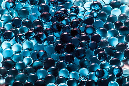 Closeup, photo, bleu, noir, marbre, jouet, Résumé