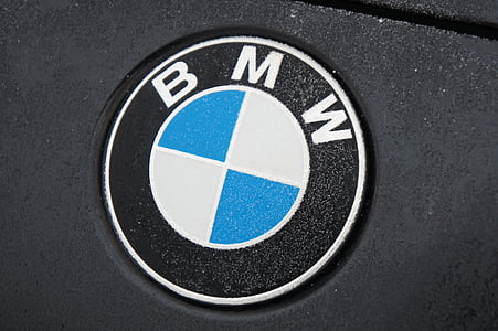 BMW, marca, logotip, cotxe, congelat