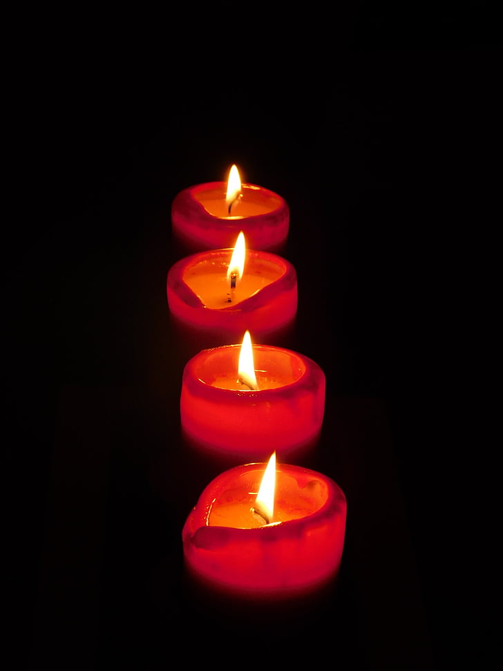 žvakė, liepsna, gaisro, žvakės liepsnos, šviesos, Kalėdos, Advento