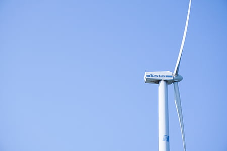 molino de viento, cielo, fresco, azul, luz, turbina de, medio ambiente