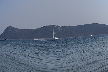 navire, Croatie (Hrvatska), bateau à voile, mer