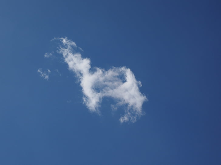 Sky, Cloud, letný deň, modrá, biela, mraky formulár