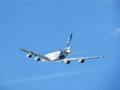 vliegtuigen, Airbus, A380, vlucht, vliegen, passagiersvliegtuigen