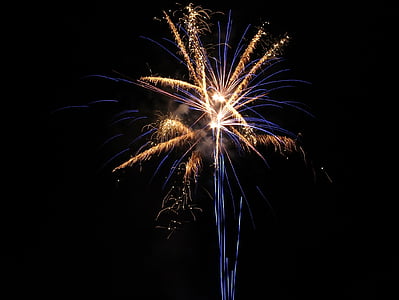 fireworks, festival, night, rocket