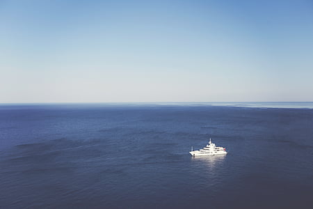 white, ship, body, water, daytime, clear, blue