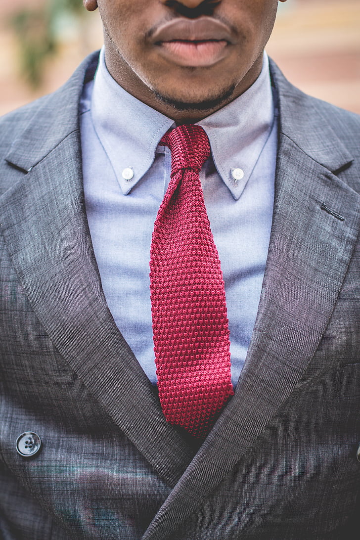 Kerl, Mann, Mode, Kleidung, Anzug, Krawatte, rot