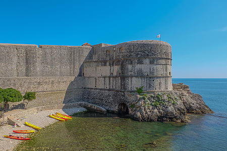 Croatia, Dubrovnik, Địa Trung Hải, đi du lịch, cổ đại, cảnh quan, Châu Âu