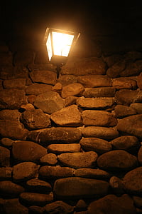 lanterne, kælderen, sten