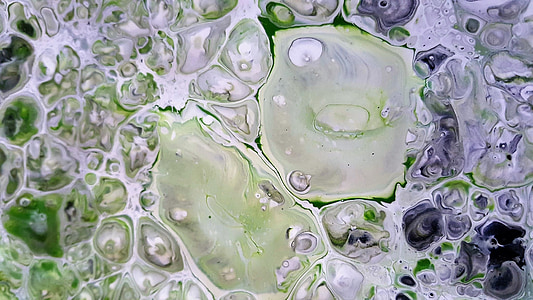 fluid painting, artwork, abstract painting, vibrant, green and white, backgrounds, abstract