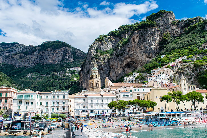 Amalfi, pobrežie, Taliansko