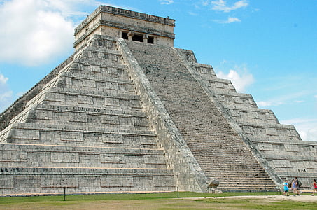 mexico, pyramid, maya, castillo, ruins, chichen Itza, mayan