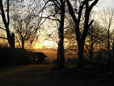 Home, Val, zonsondergang, Oregon (Illinois), herfst, landgoed