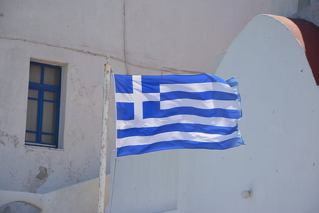 Grieķija, karogs, Grieķu, Eiropa, eiro, eiro krīze, Eiropas