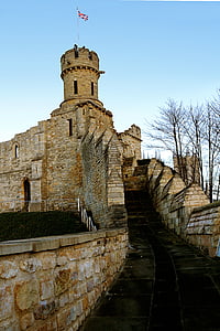 링컨 성곽, 성, 돌, 오래 된, 아키텍처, 중세, 벽