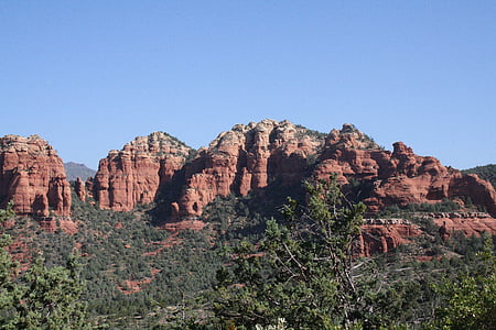 美国, 亚利桑那州, 塞多纳, 悬崖, 红色的岩石