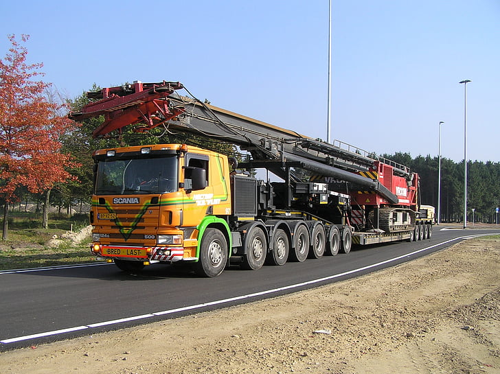 transport lourd, camion, Scania, transport, transporteur