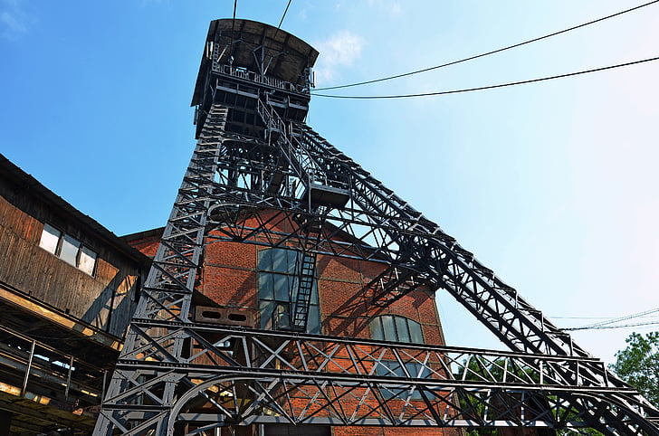 промишленост, в jindřich извличане кула, добив на въглища, въглища, каменовъглена мина, мина, Острава