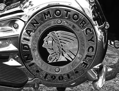 indiano, moto d'epoca, motore, registrati, indiani d'America, bicromato di potassio, ruota