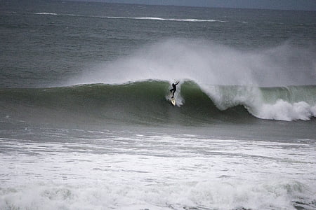 Surfing, North, Coast, Portrush, Pohjoinen, Irlanti, Sea