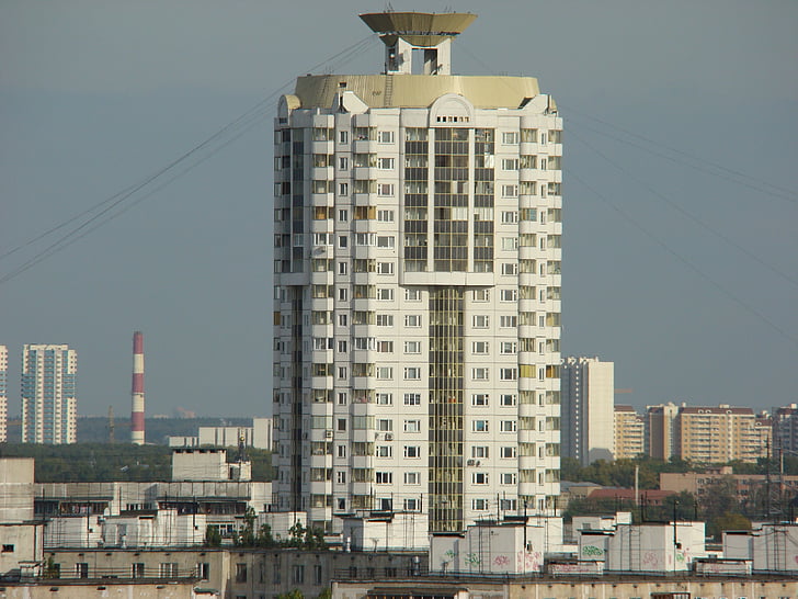 Casa, rascacielos, ciudad, arquitectura, escena urbana, paisaje urbano, estructura construida